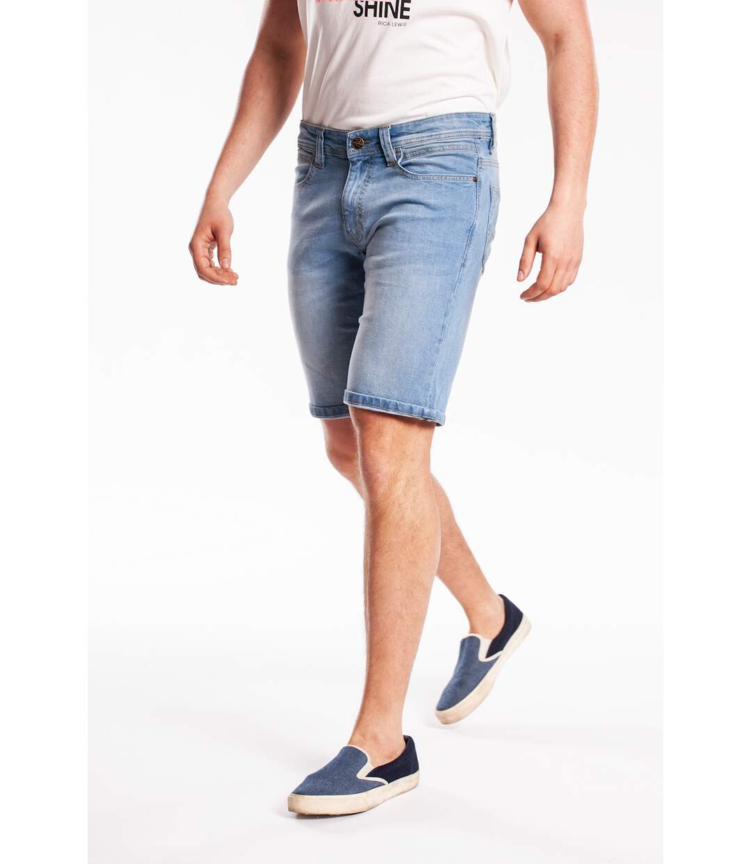 Bermuda 5 poches stretch Fibreflex® VALDER DENIM