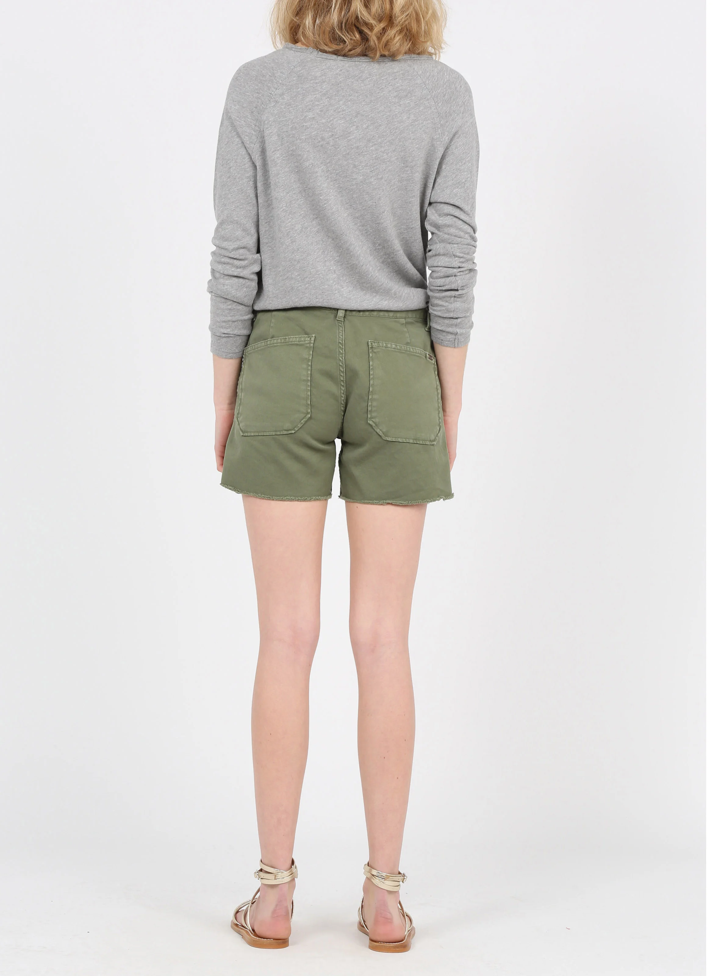 SONOMA - Tee-shirt col rond en coton | Gris