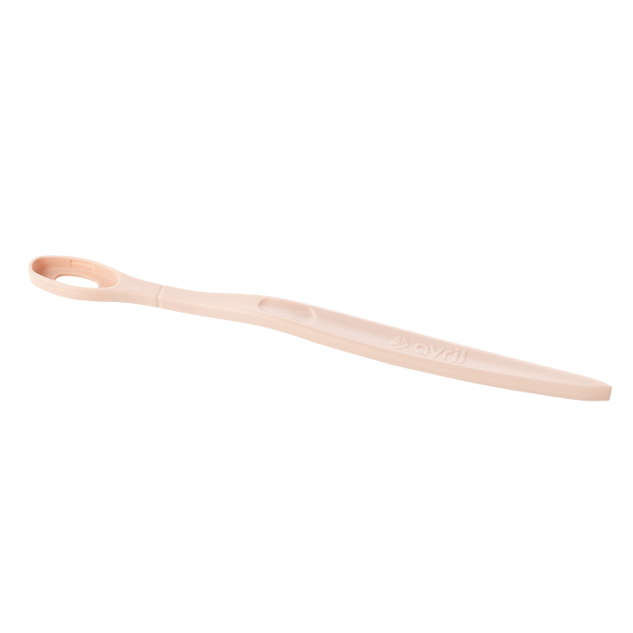 Kit manche rose + 3 têtes de brosse à dents - Poils souples