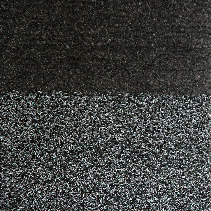 Tapis d'entrée Cres GoodHome gris L.60 x l.90 cm