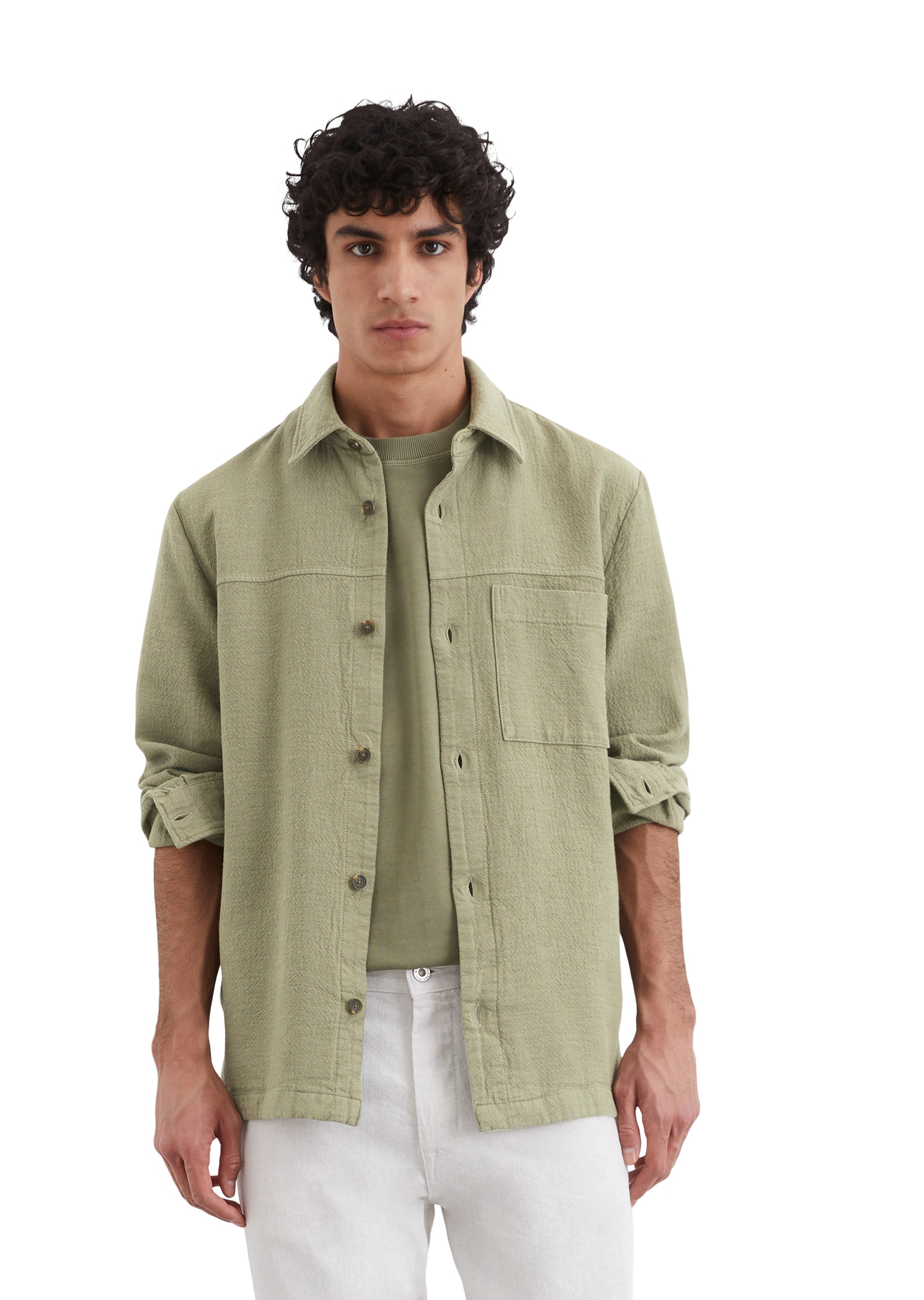 Marc O'Polo Hemdjacke Lebendige Crinkle-Struktur