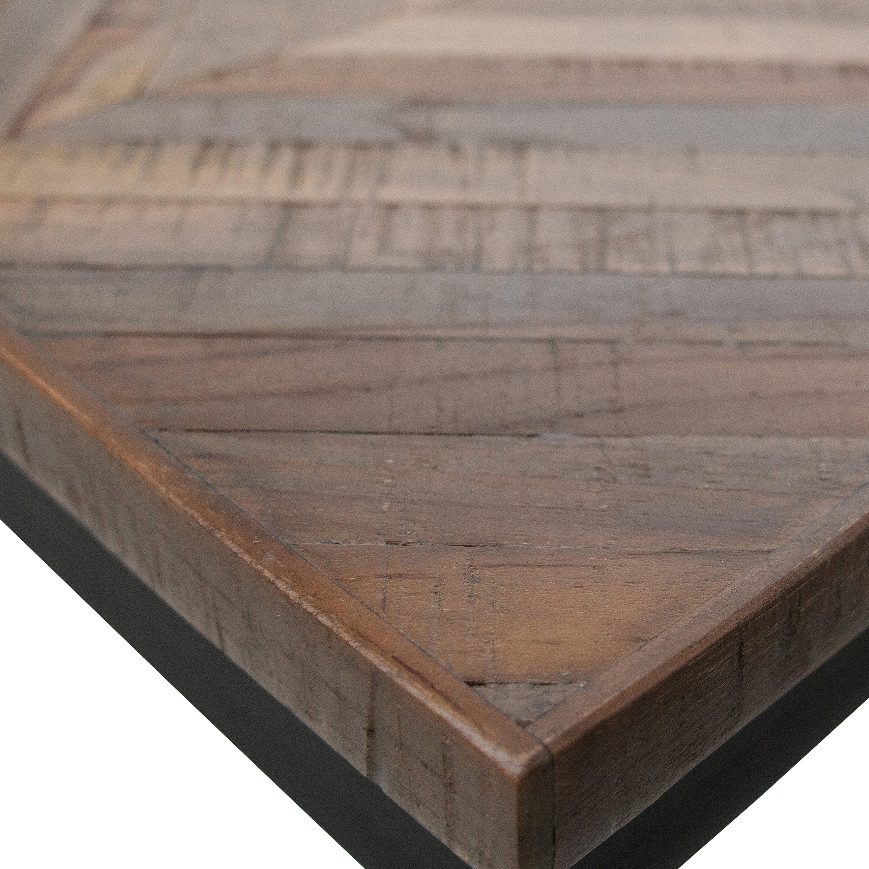 WOOOD Rhombic Eettafel - 220 x 90 cm - Bruin