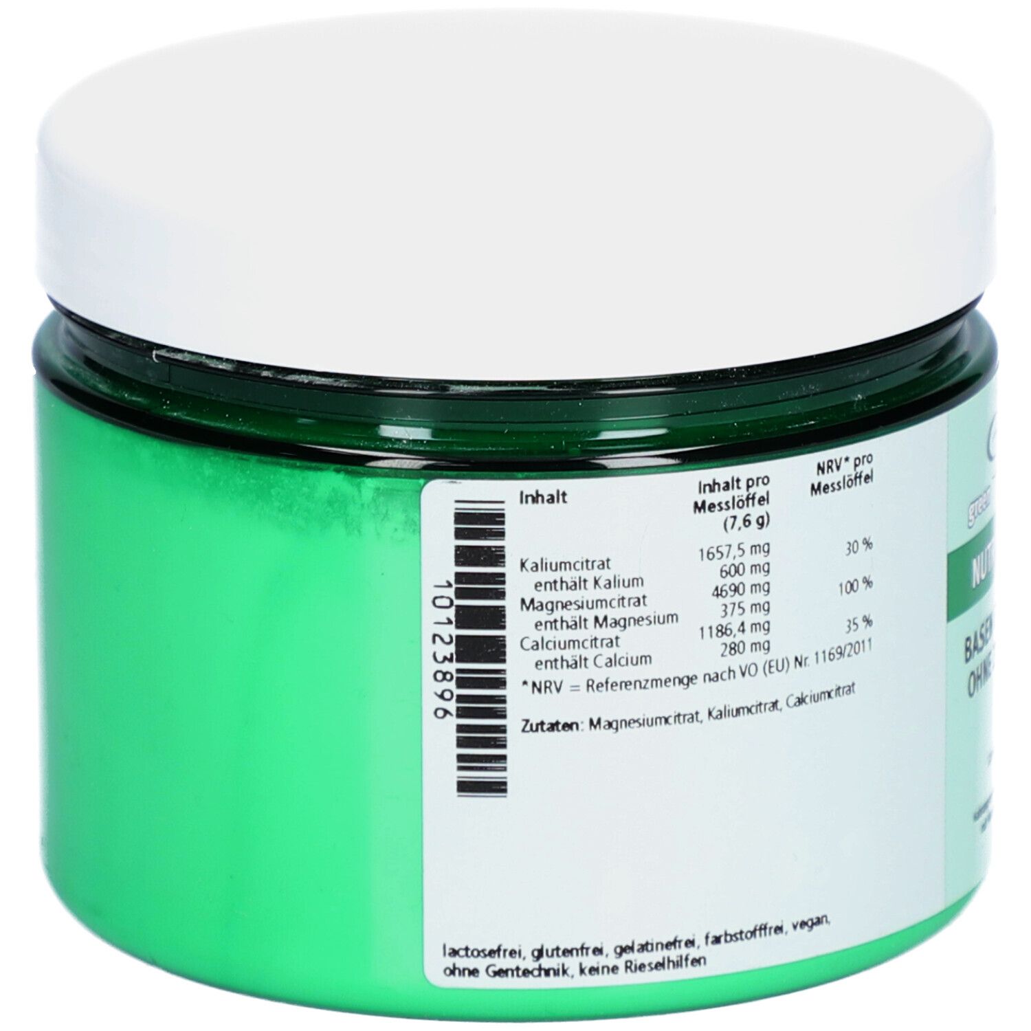green line NUTRITHEKE Basencitrate Ohne Zucker