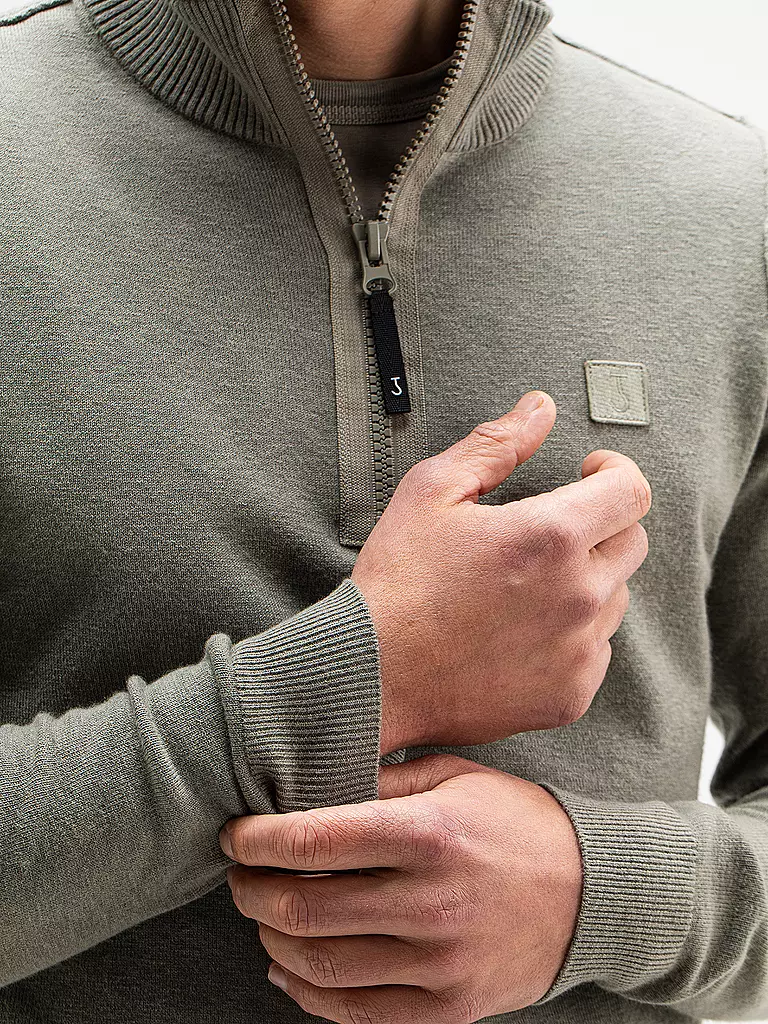 BUTCHER OF BLUE Troyer Pullover CLIFDEN hellgrau