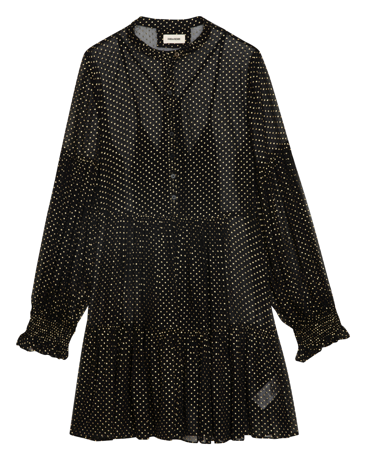 RANDY - Robe courte transparente| Noir