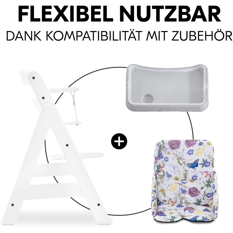 hauck Hochstuhlauflage Baby Pad Floral Beige