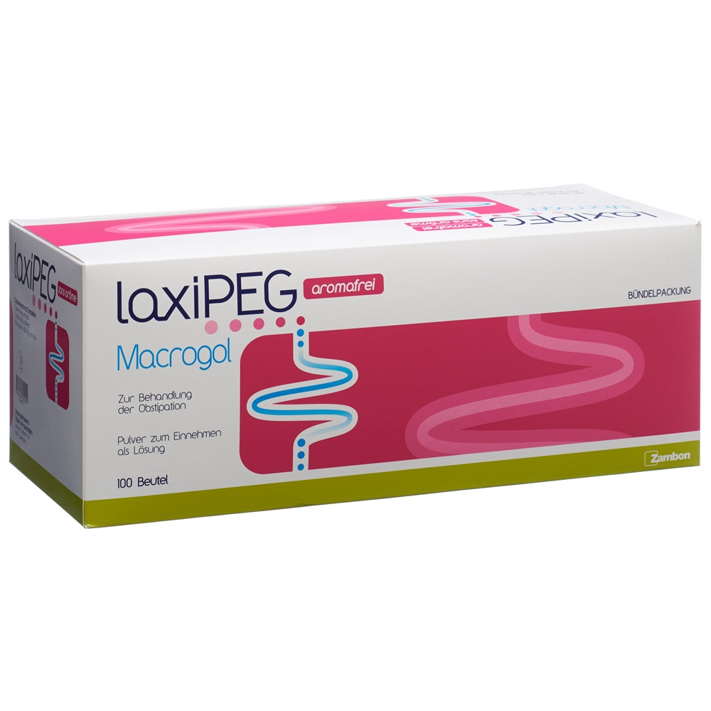LAXIPEG Plv aromafrei Beutel Btl 100 Stk<br>100 Stück, Beutel, Pulver zur Herstellung einer Lösung zum Einnehmen, aromafrei Beutel