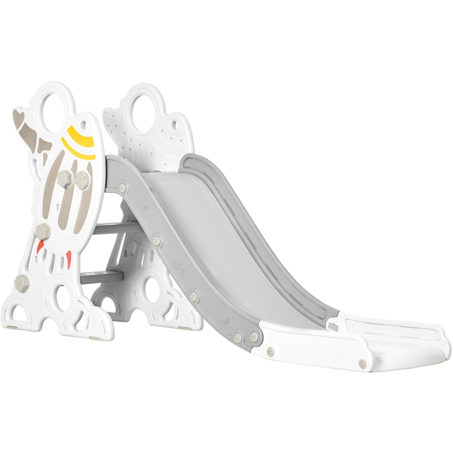 AIYAPLAY Kinderrutsche mit Aufkleber-Set grau