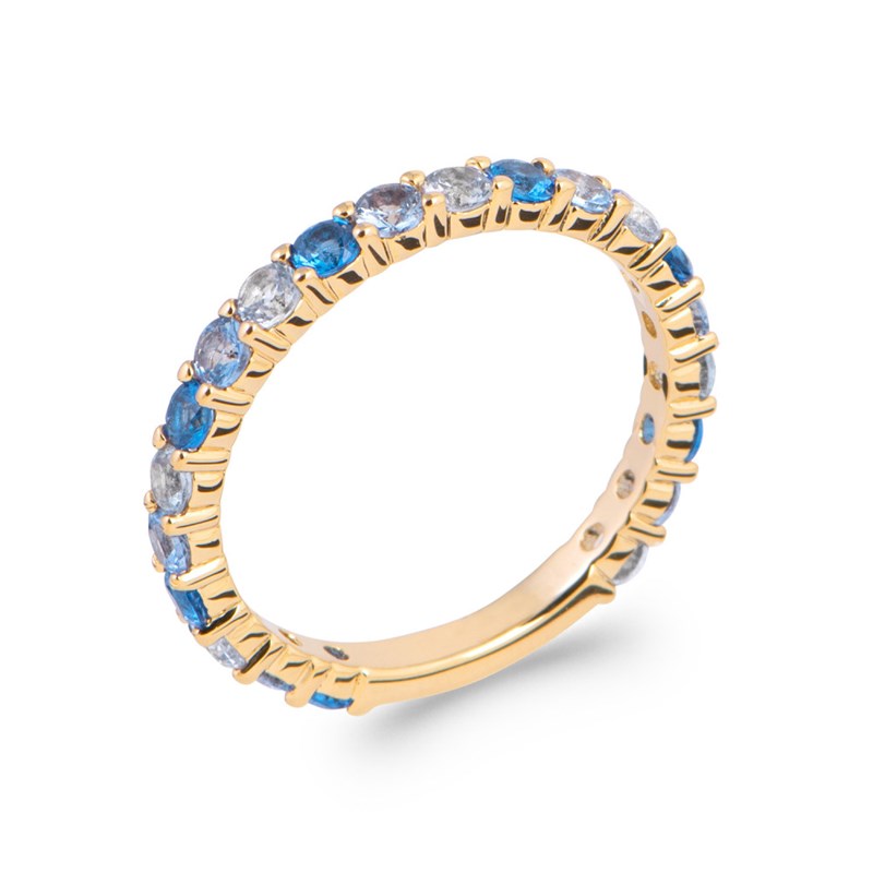 Bague Femme - Plaqué Or - Oxyde de zirconium