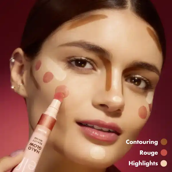 Halo Glow Highlight Beauty Wand Champagne Campaign