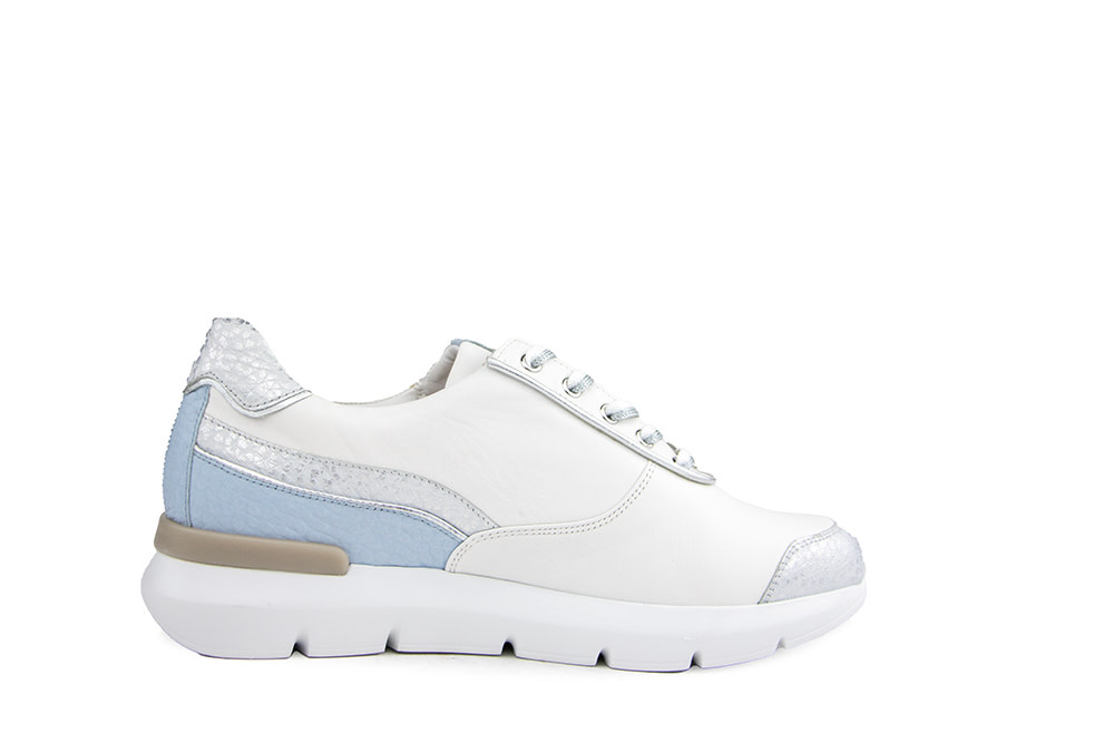 Hassia Sneaker Silver Sky Shinygrain Bordeaux