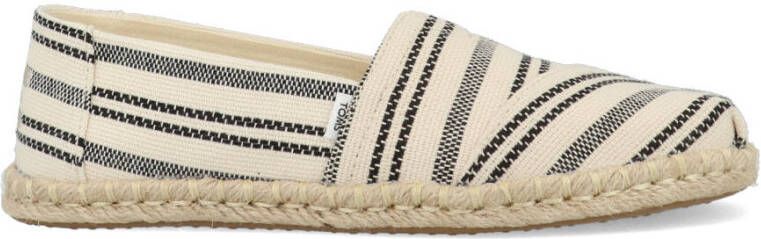 TOMS alpargata rope espadrilles dames blauw 10017729 blue chambray canvas