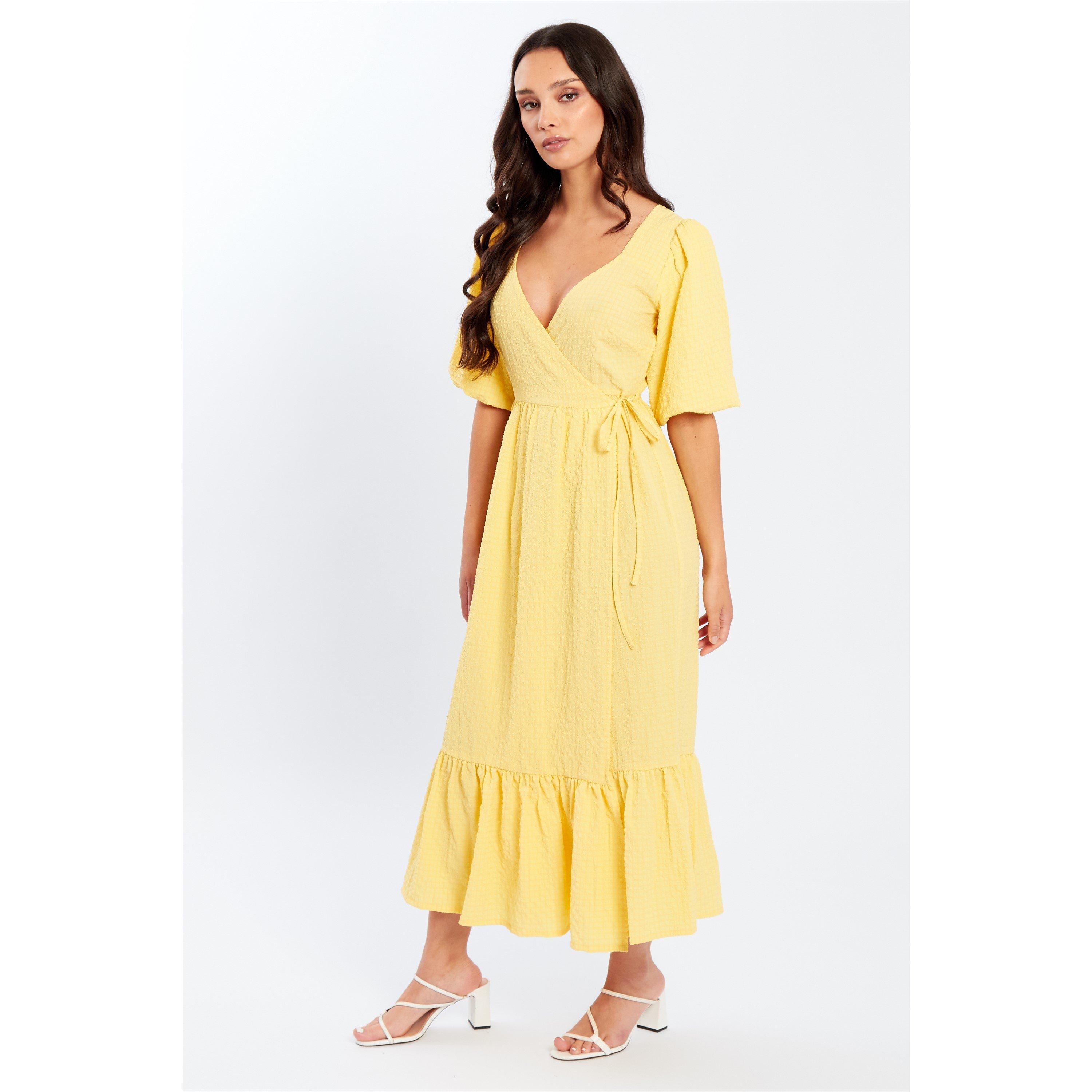 Be You Crepe Wrap Midi Dress