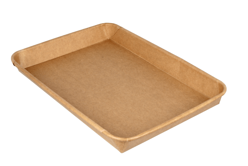 Sushi tray karton TA-11 + deksel 255x180x25 Kraft
