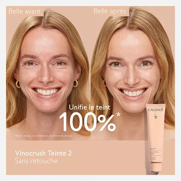 Creme tonalizante Vinocrush da Caudalie - Cor 2 - 30ml