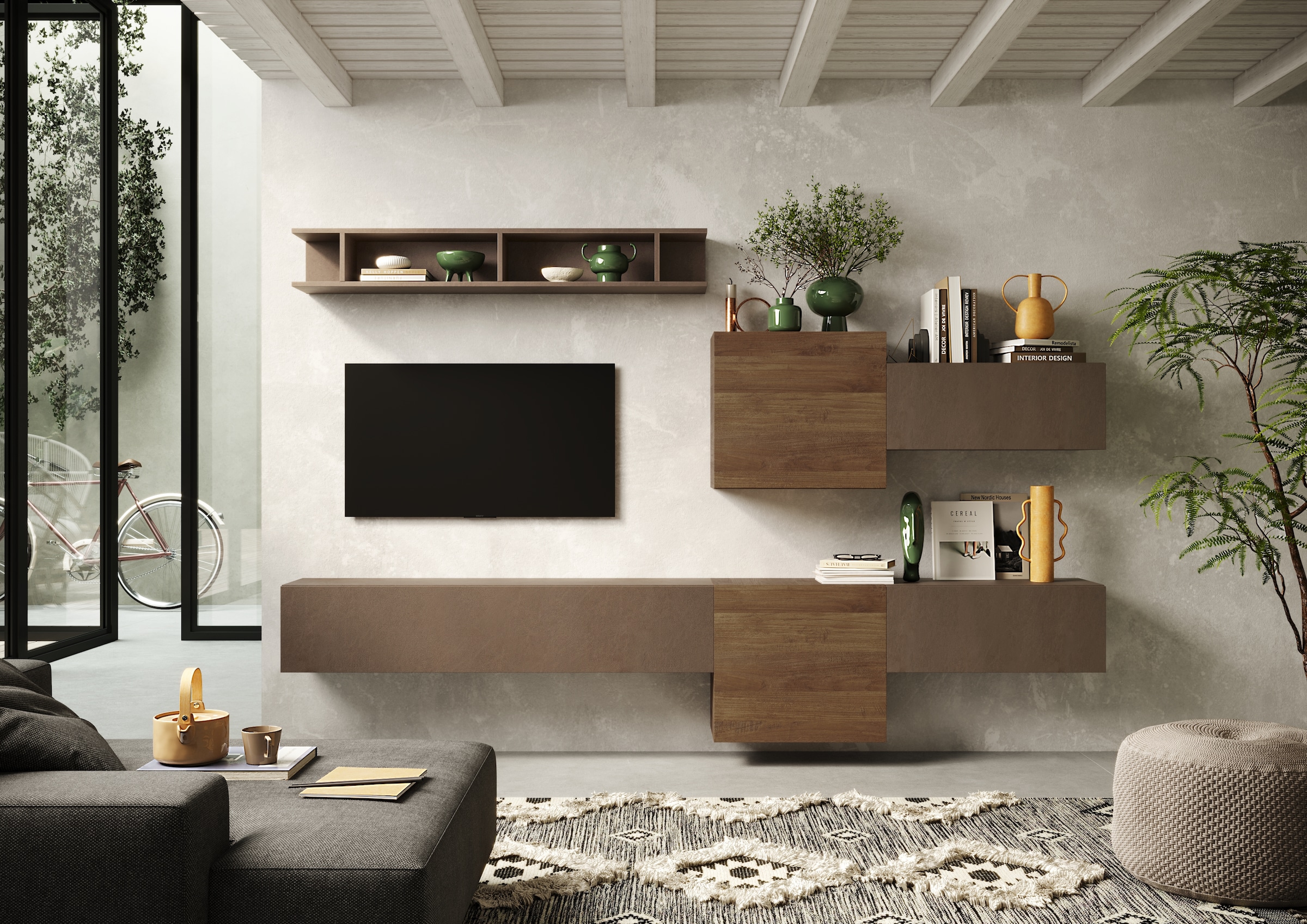 INOSIGN Wohnwand »Infinity, 6tlg. Breite 262 cm, Höhe variabel, Schrankwand, Anbauwand«