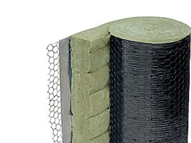 ISOVER U Protect 50x600x6000mm - Sort, mineraluld trådvævsmåtte. Pakke af 2 rll - (2 rll)