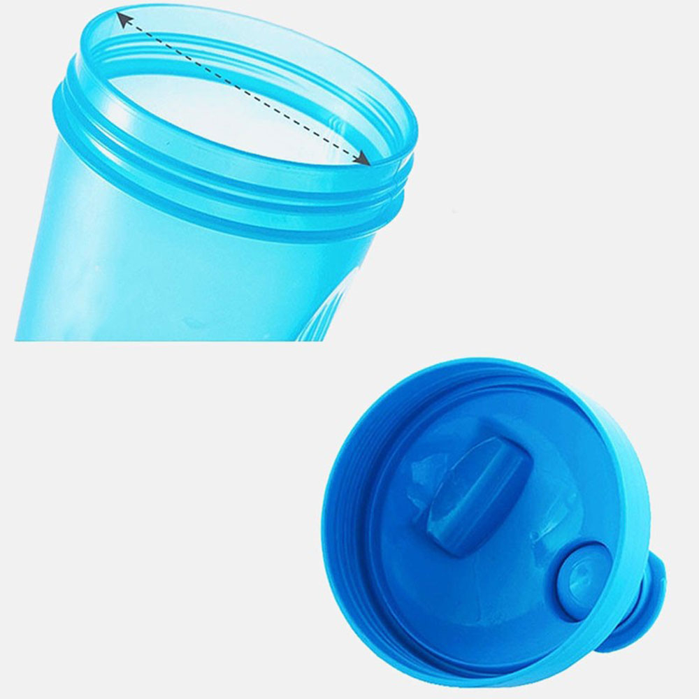 (400ml) Fitness Protein Shaker Trinkflasche   Blender Kugel - Lila