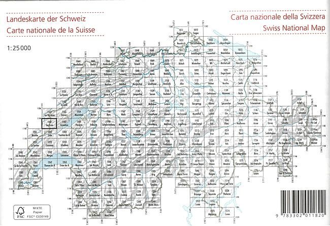 BUNDESAMT - 1182 STE CROIX ECHELLE 1 25 000
