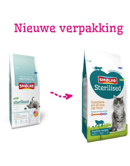 Smolke Cat Sterilised Kip&Lam&Vis - Kattenvoer