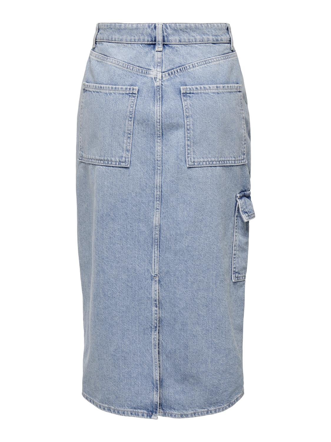 ONLELENA Jeansrock Light Blue Denim
