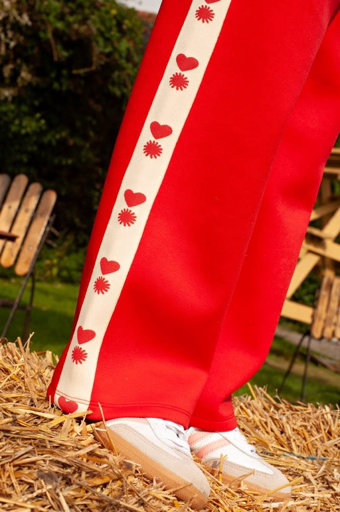 Jubel Jubel sporty broek - Salsa Sunset rood
