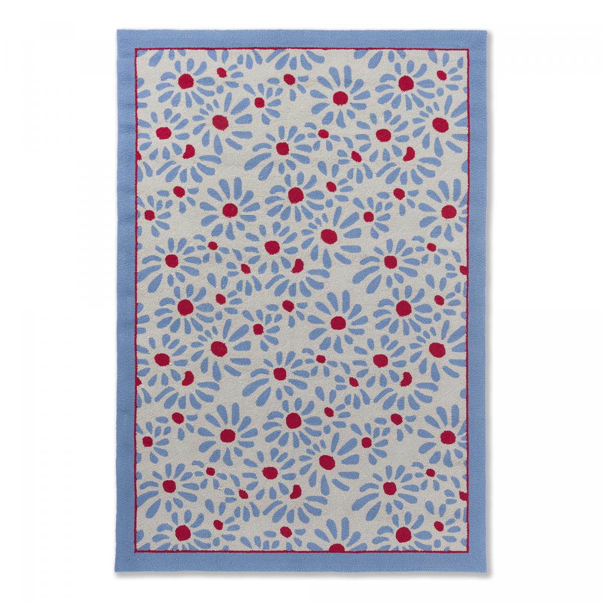 Tapis extérieur bleu 160x230 cm