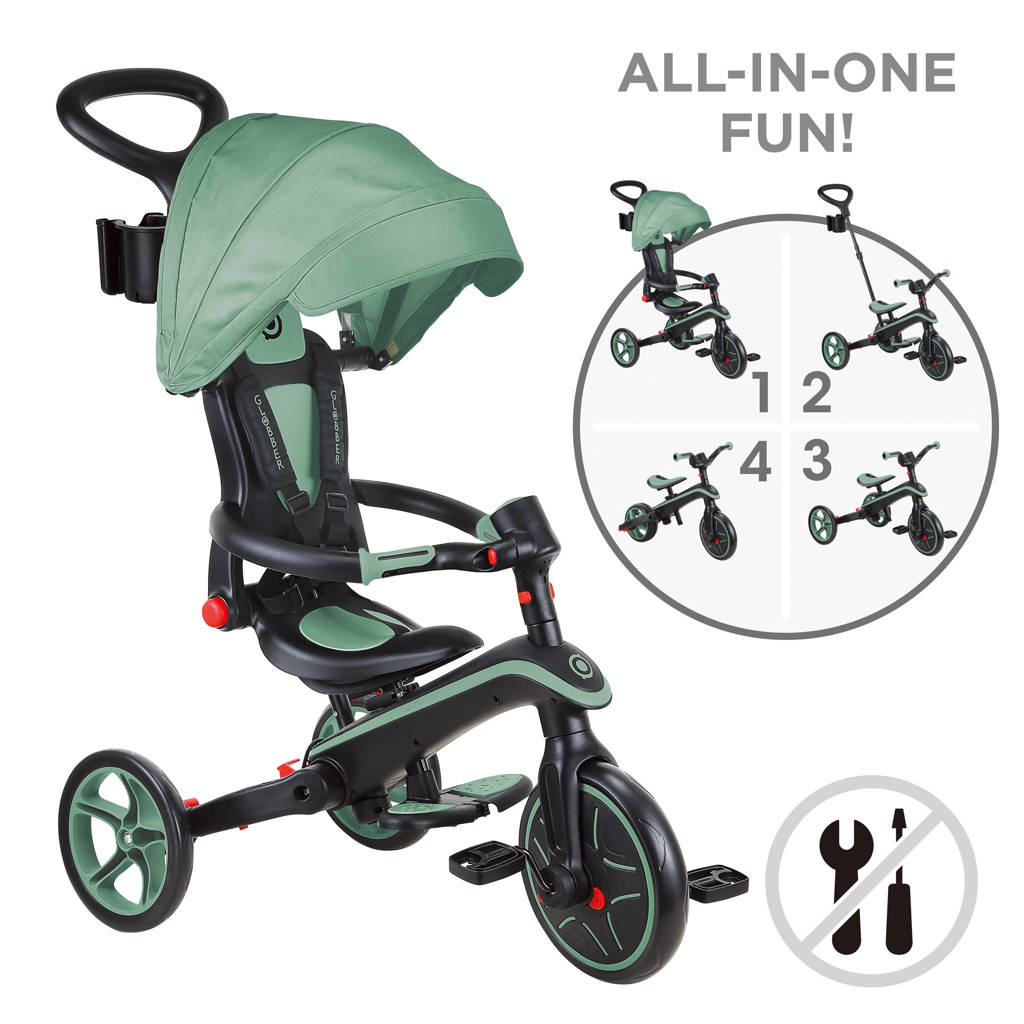 Trike Foldable 4 in 1 Olive