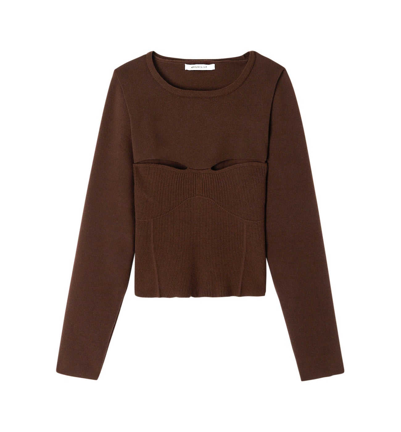 Pull court cut out - Marron