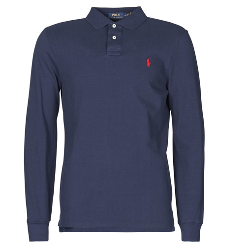 Polo Ralph Lauren - POLO AJUSTE DROIT EN COTON BASIC MESH LOGO PONY PLAYER Marino
