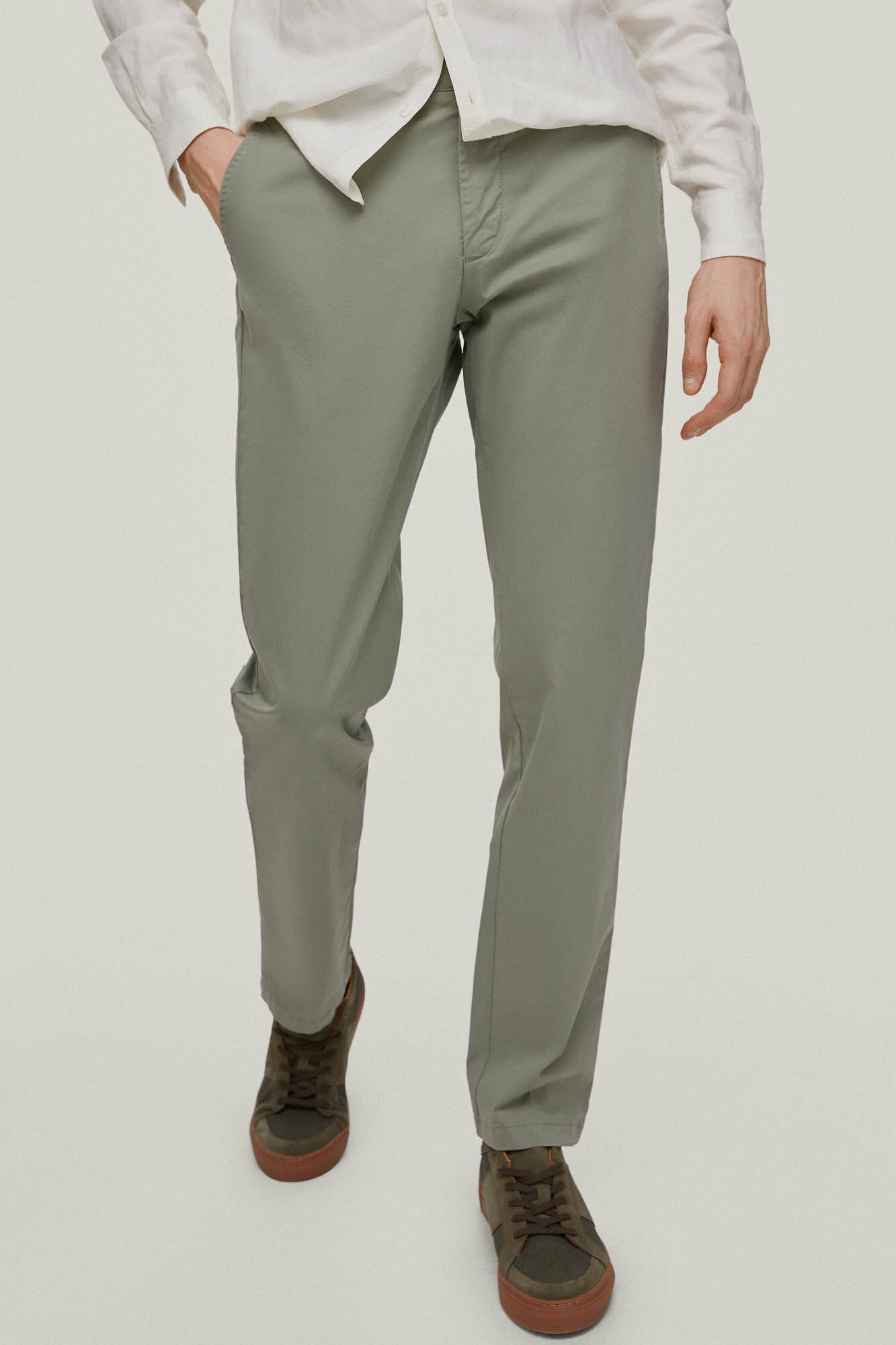 Calças chino Premium Flex Lightweight Regular - Verde