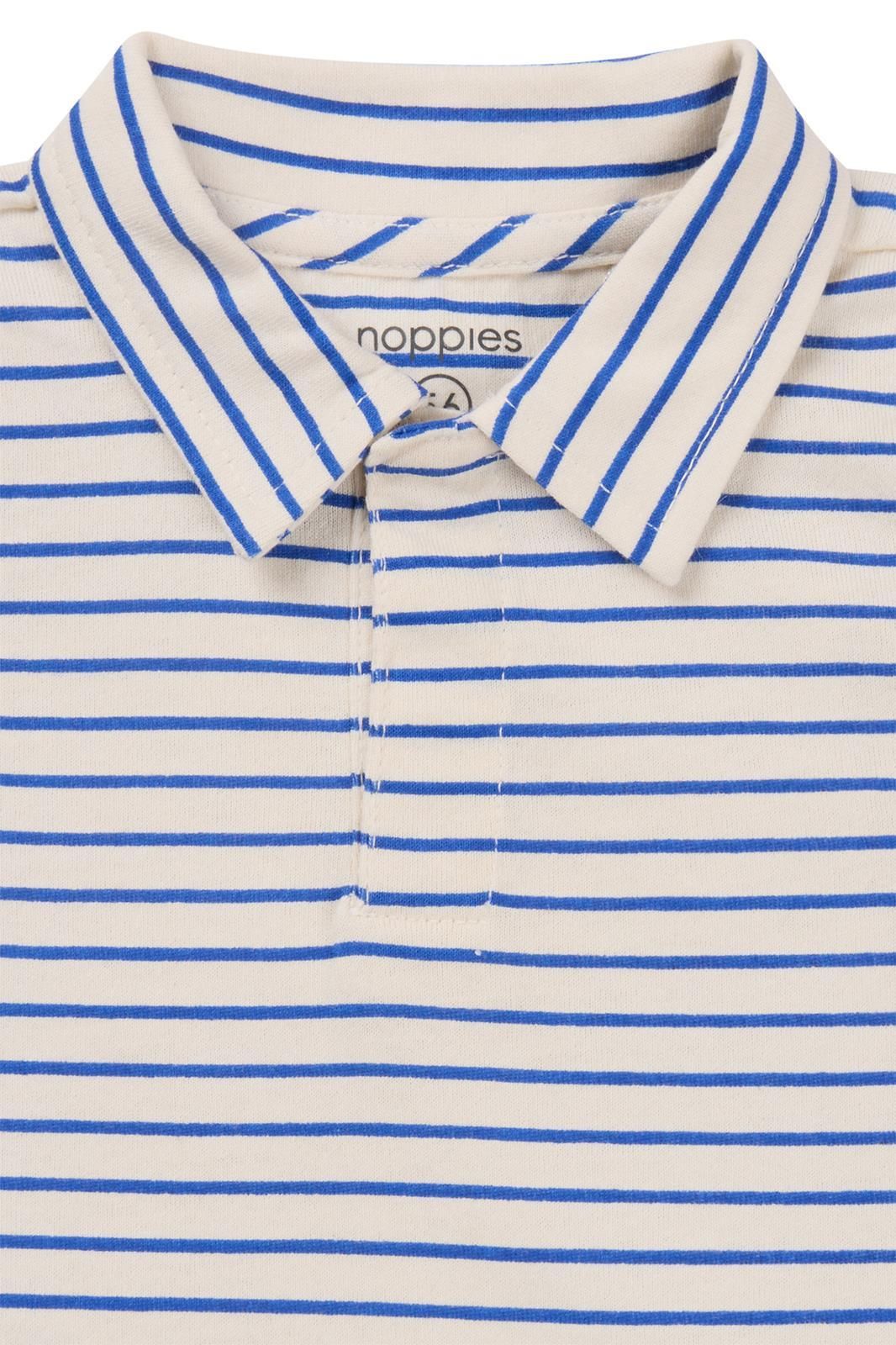 Noppies Baby Poloshirt Okaya - Stripe pattern Medium Grey