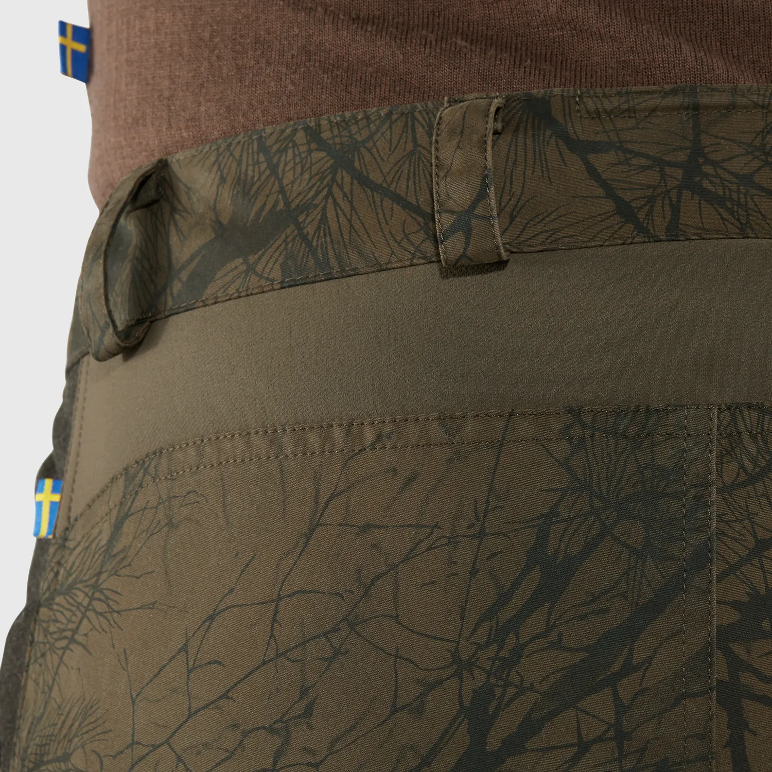 Fjällräven Men's Värmland Wool Trousers Dark Olive/Dark Olive Camo