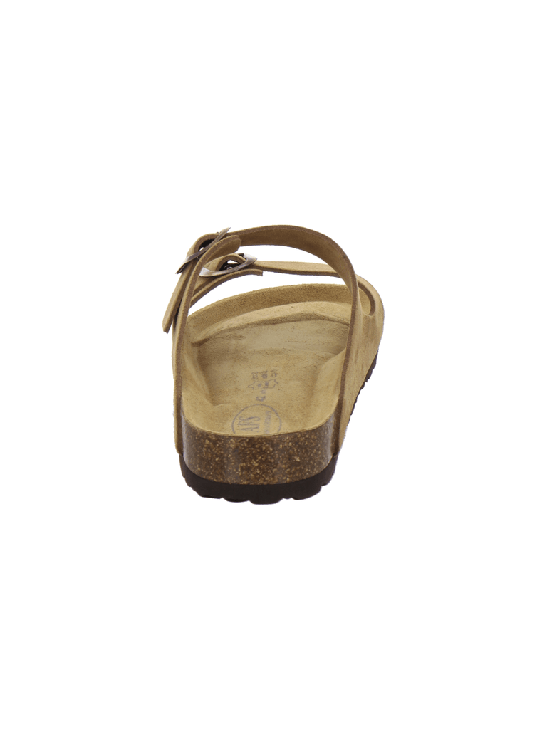 Pantoletten Herren Leder Zweischnaller cognac