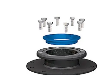 Reduktionsflange DN 110 - G 1 - Reduktionsflange DN 110 - G 1 1/2 Til varmlegeme EHK.