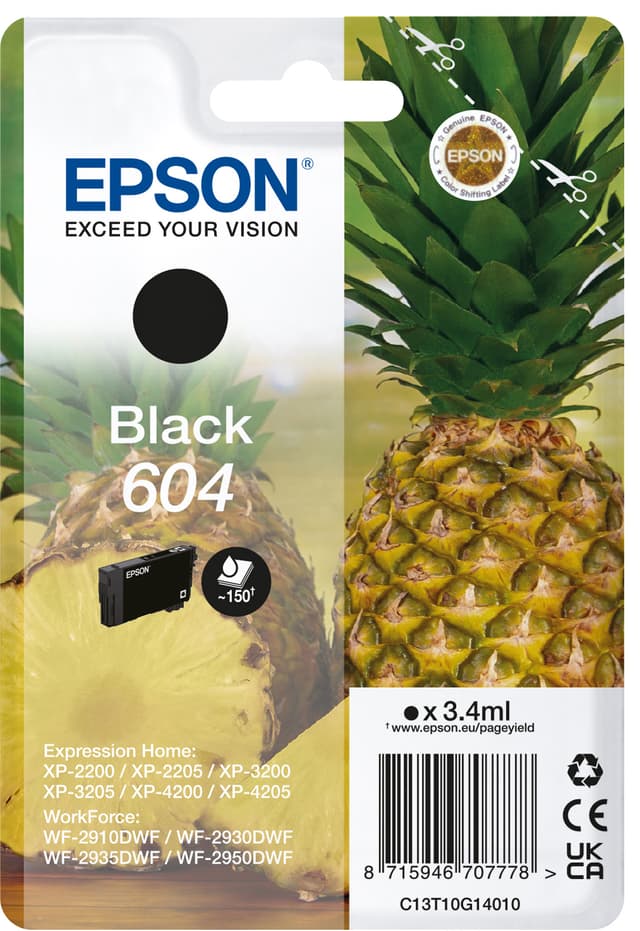 Epson 604 blækpatron (sort)