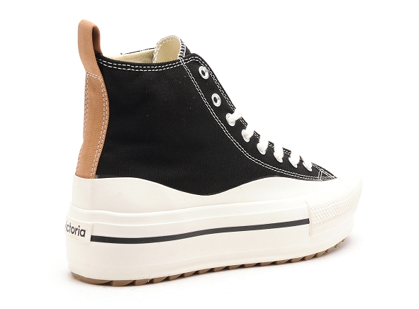 Victoria boots bottine femme tribu dob lona piez 1061122 noir