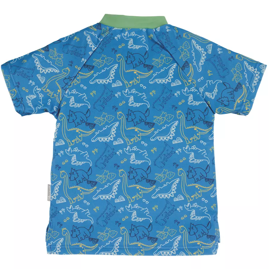 Sterntaler Kurzarm-Schwimmshirt Dino blau