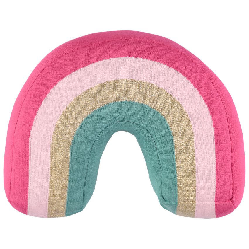 Coussin en forme d'arc en ciel - Multicolore