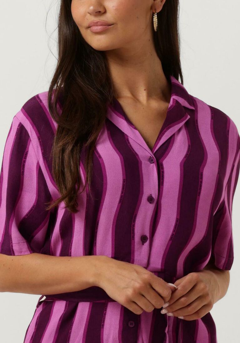 COLOURFUL REBEL paarse colourful rebel  tru stripes playsuit