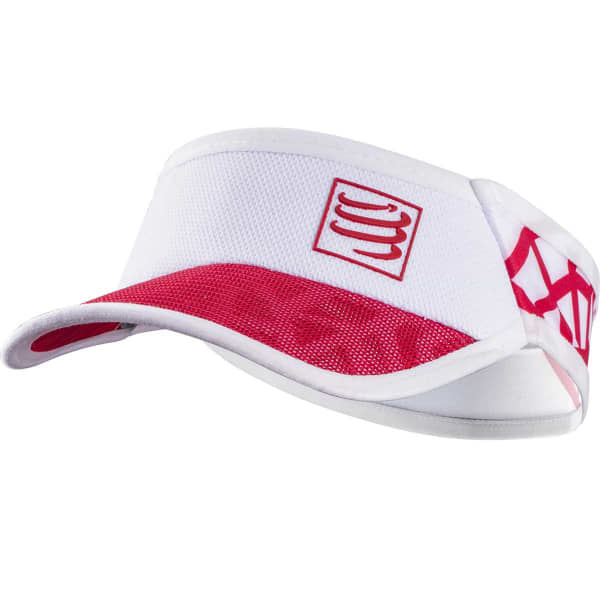 Visière running COMPRESSPORT SPIDERWEB ULTRALIGHT VISOR RED/WHITE