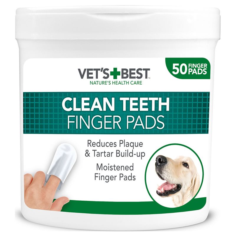 Doigtiers jetables Vet's Best Clean pour les dents
