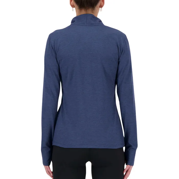 New Balance Space Dye 1/4 Zip Shirt Dames