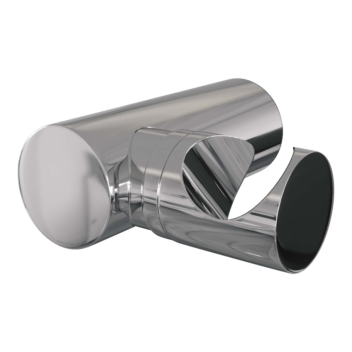 Brauer Stripe thermostatische badkraan met wandhouder en staafhanddouche chroom
