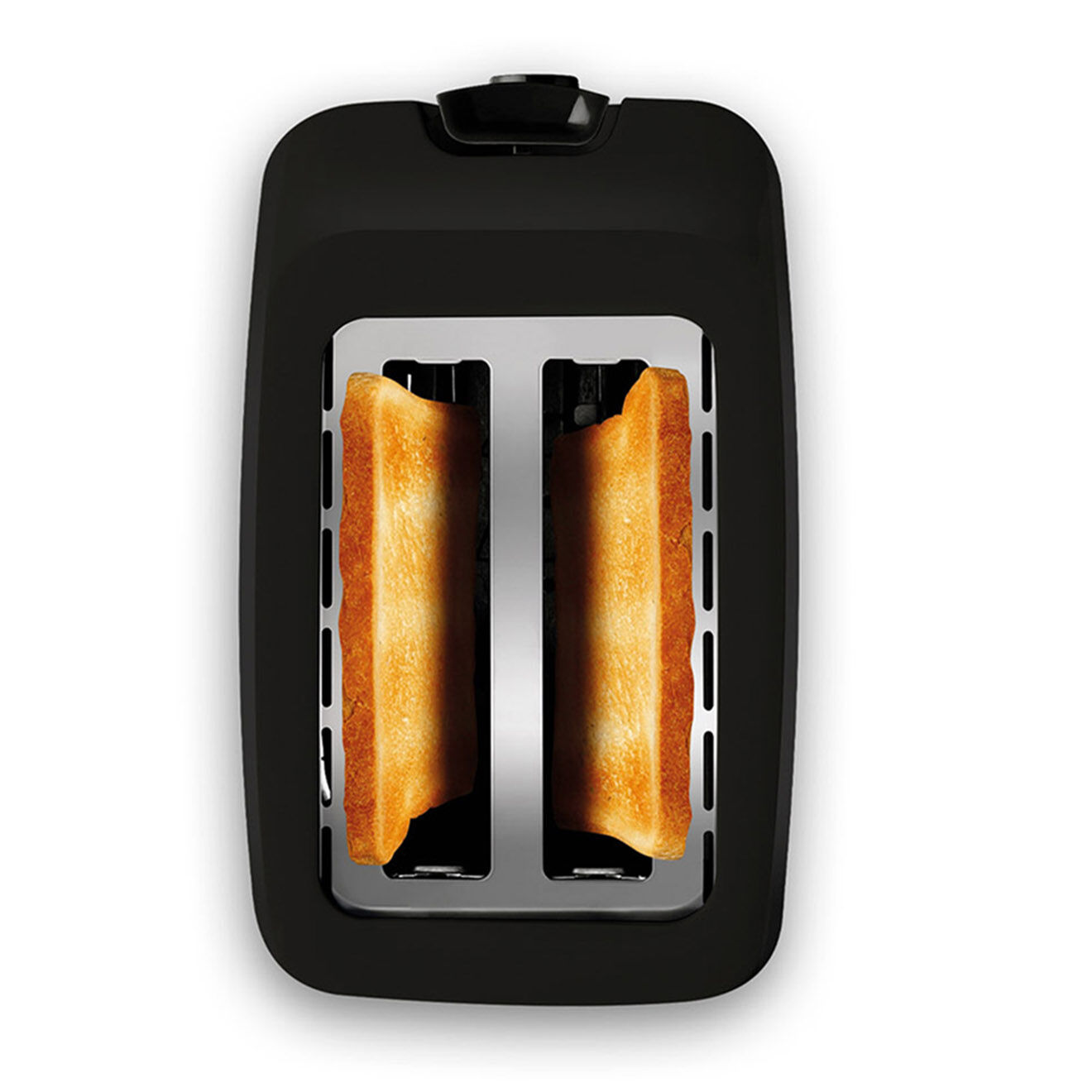 Kitchencook Grille-pain avec 2 fentes toasteo noir