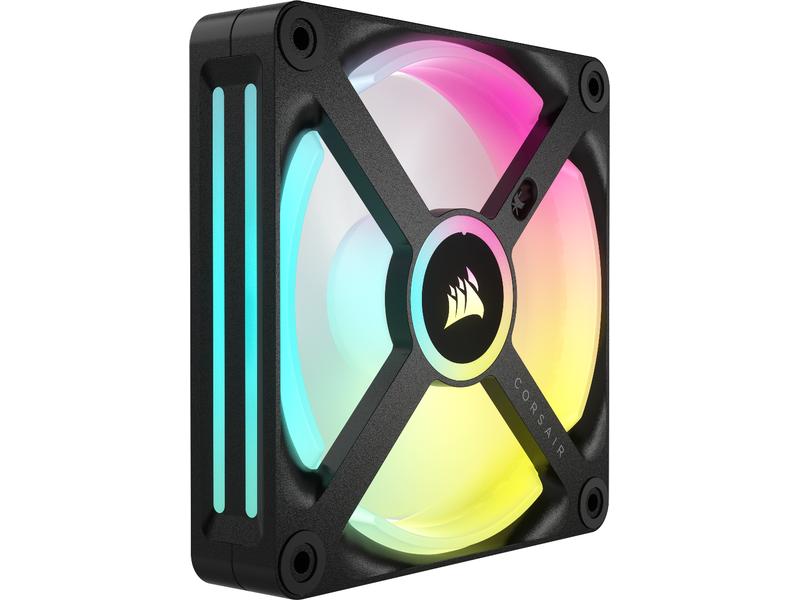Corsair PC-Lüfter iCUE QX120 RGB Expansion Kit Schwarz 120-mm-PWM-Lüfter-Erweiterungskit