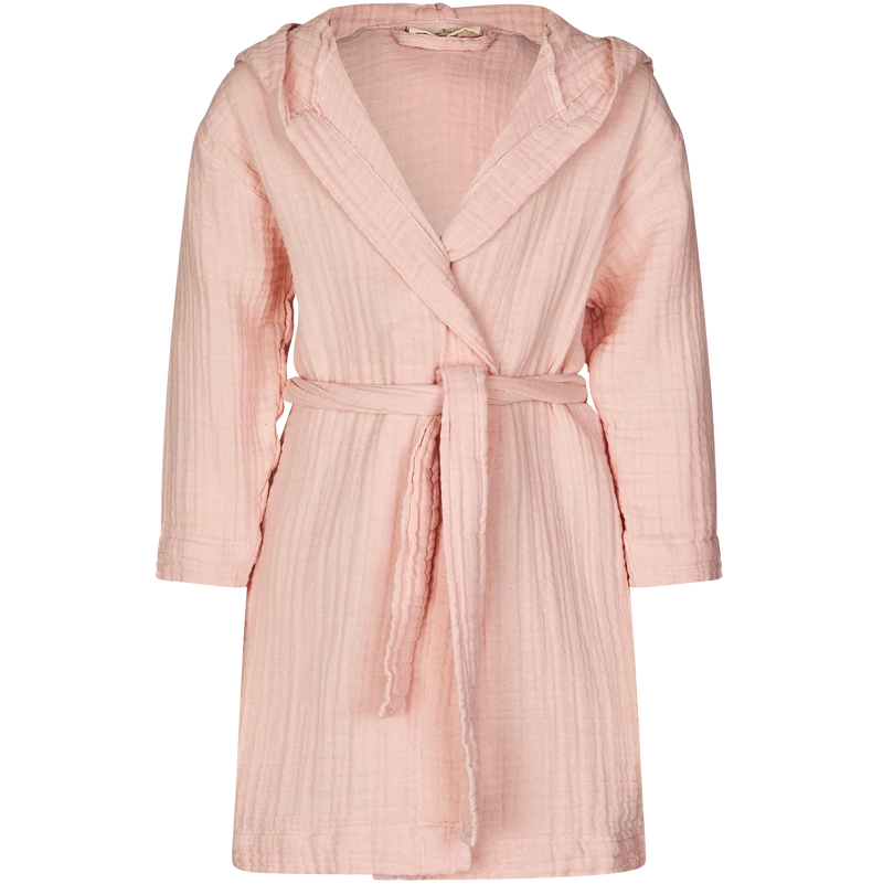 Lille Kanin Bathrobe Muslin 1-2 Years - Rose Smoke