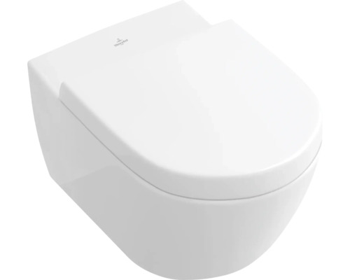 Villeroy & Boch wandcloset Subway 2.0, diepspoel, open rand, glanzend wit, zonder toiletzitting 5614R001