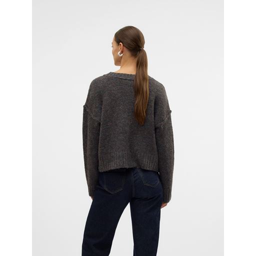 Vero Moda Ingrid Cardigan, Dark Grey Melange, XL