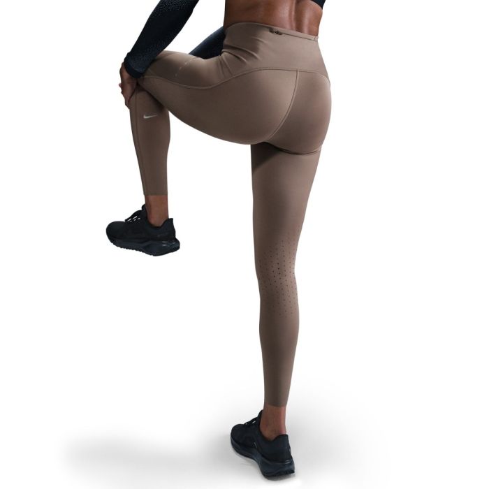 Nike Dame Lange tights Dri-Fit Swift high-Waisted Tights Brun